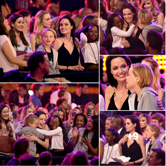 Angelina Jolie’s Heartwarming Moment with Her Daughters at the Kids’ Choice Awards for Her Role in “Maleficent”