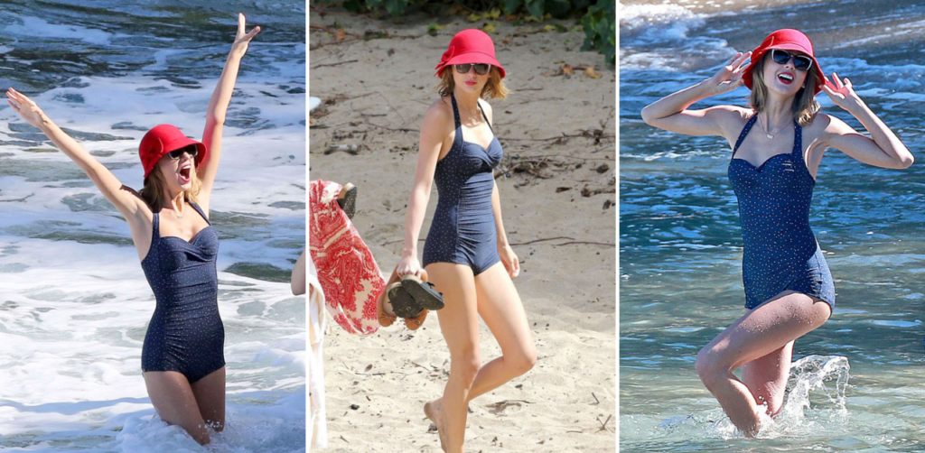 Taylor Swift rocks a jaw-dropping swimsuit with model-like flair